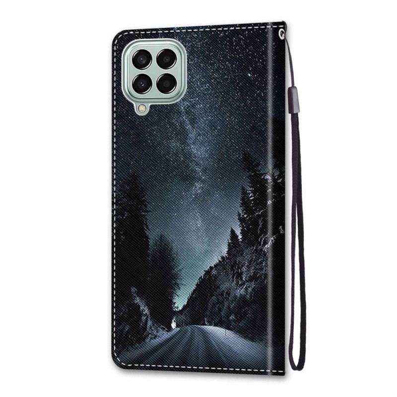 Kožna Futrola Samsung Galaxy M53 5G Lanyard Landscape