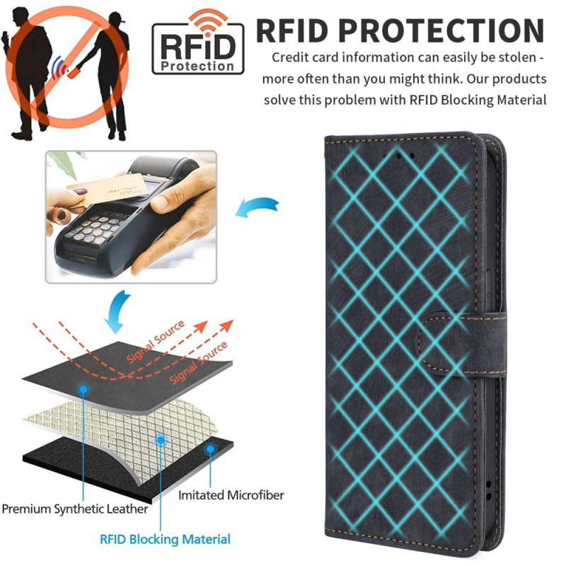 Kožna Futrola Za Poco C65 Rfid Remen Za Blokiranje S Efektom Brušene Kože