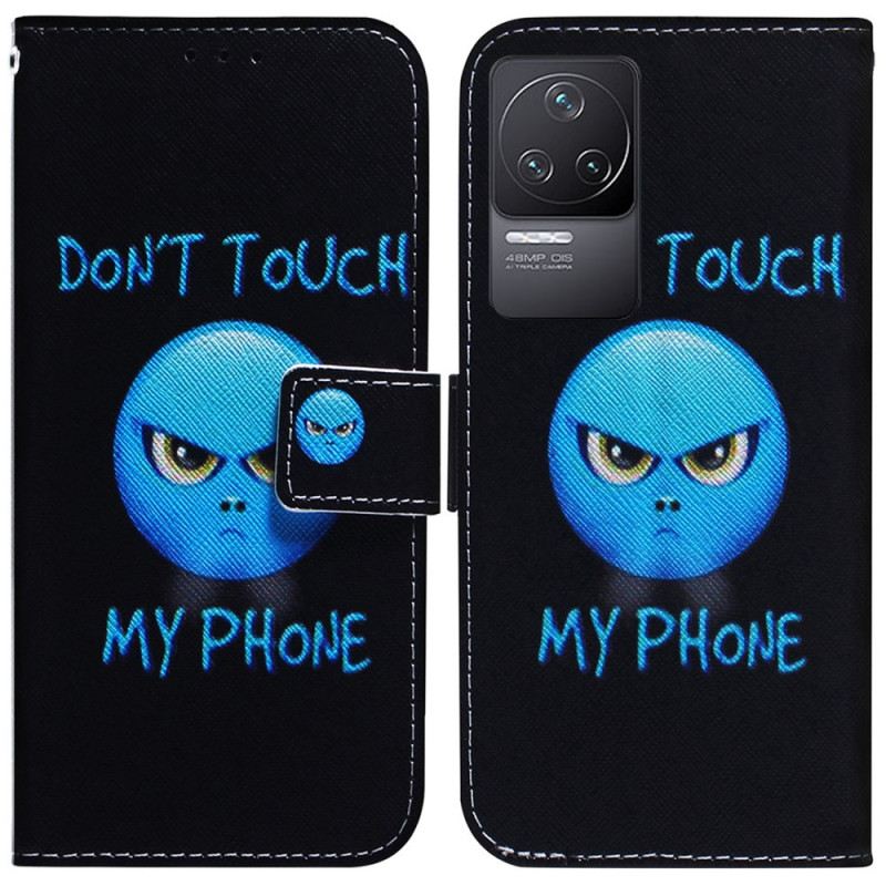 Kožna Futrola Poco F4 Emotikoni Ne Diraj Moj Telefon
