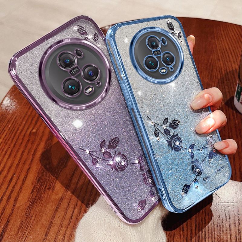 Maskica Honor Magic 5 Pro Ružičaste Šljokice