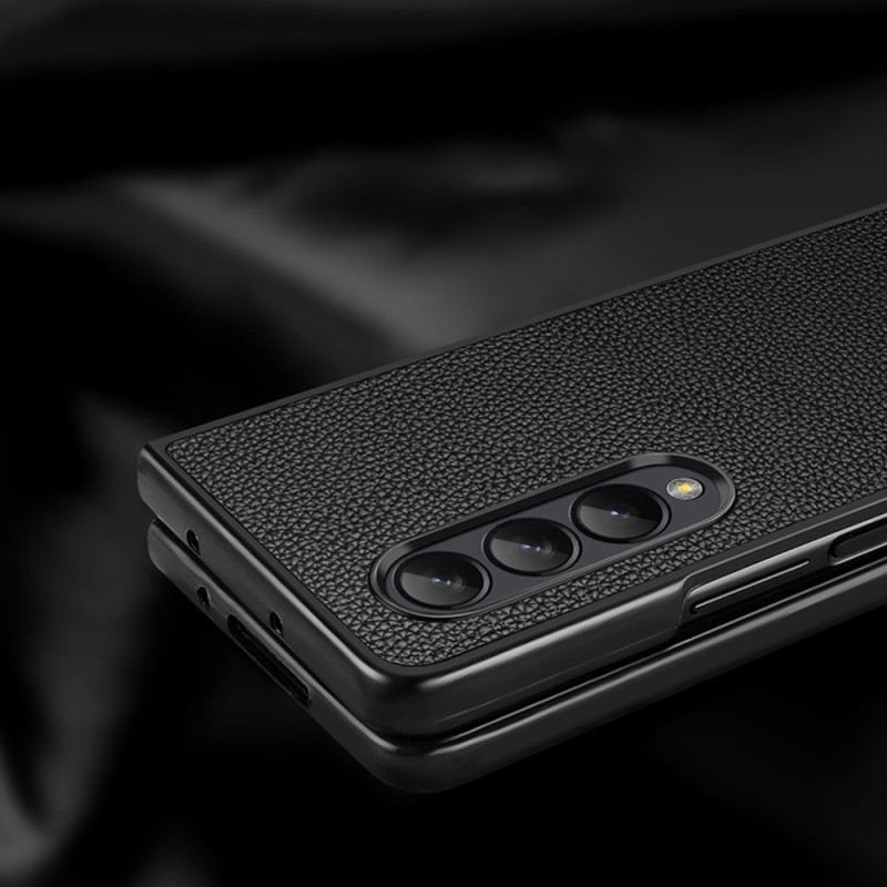 Maskica Samsung Galaxy Z Fold 4 Litchi Prava Koža