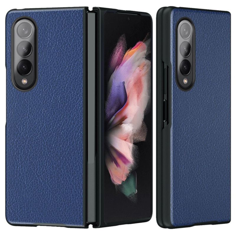 Maskica Samsung Galaxy Z Fold 4 Umjetna Koža Presvučena Ličijem