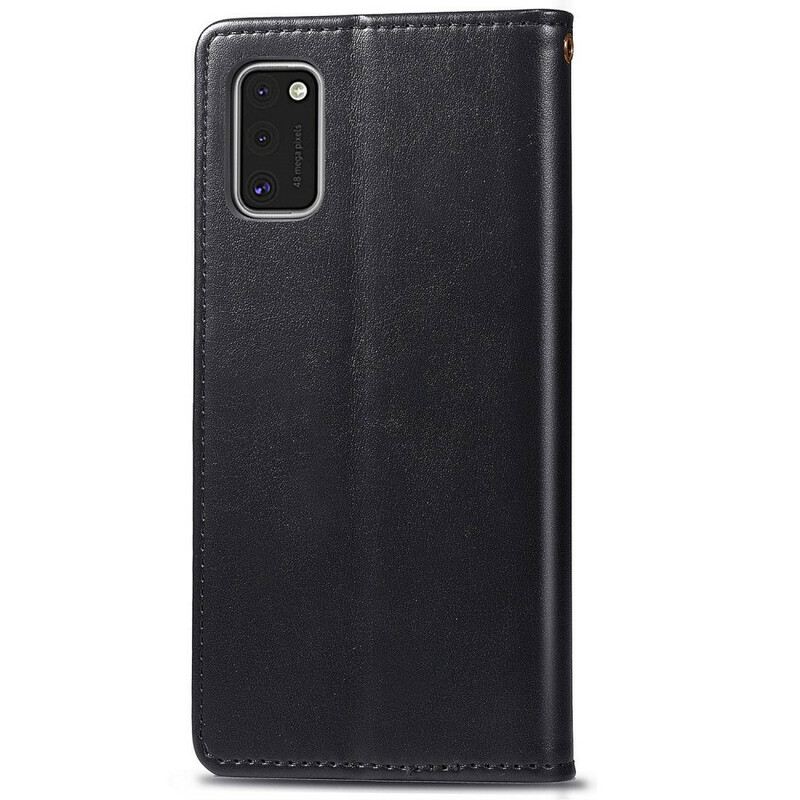 Futrola Samsung Galaxy A41 Umjetna Koža I Vintage Kopča