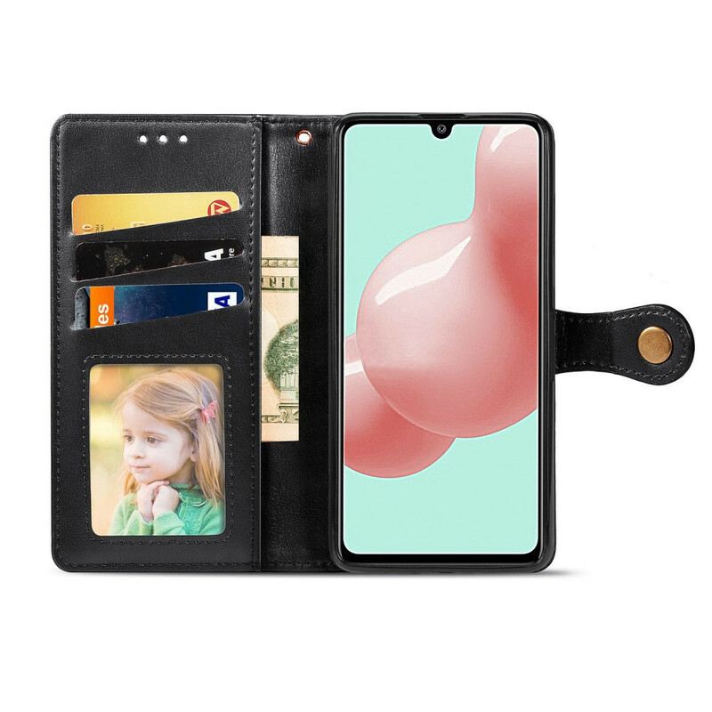 Futrola Samsung Galaxy A41 Umjetna Koža I Vintage Kopča