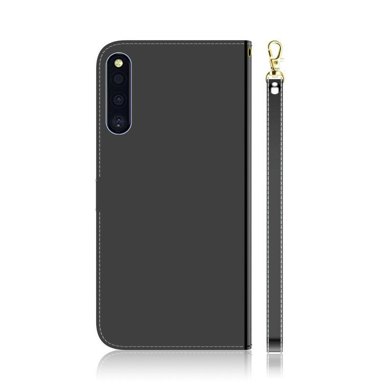 Kožna Futrola Samsung Galaxy A41 Poklopac Ogledala Od Umjetne Kože