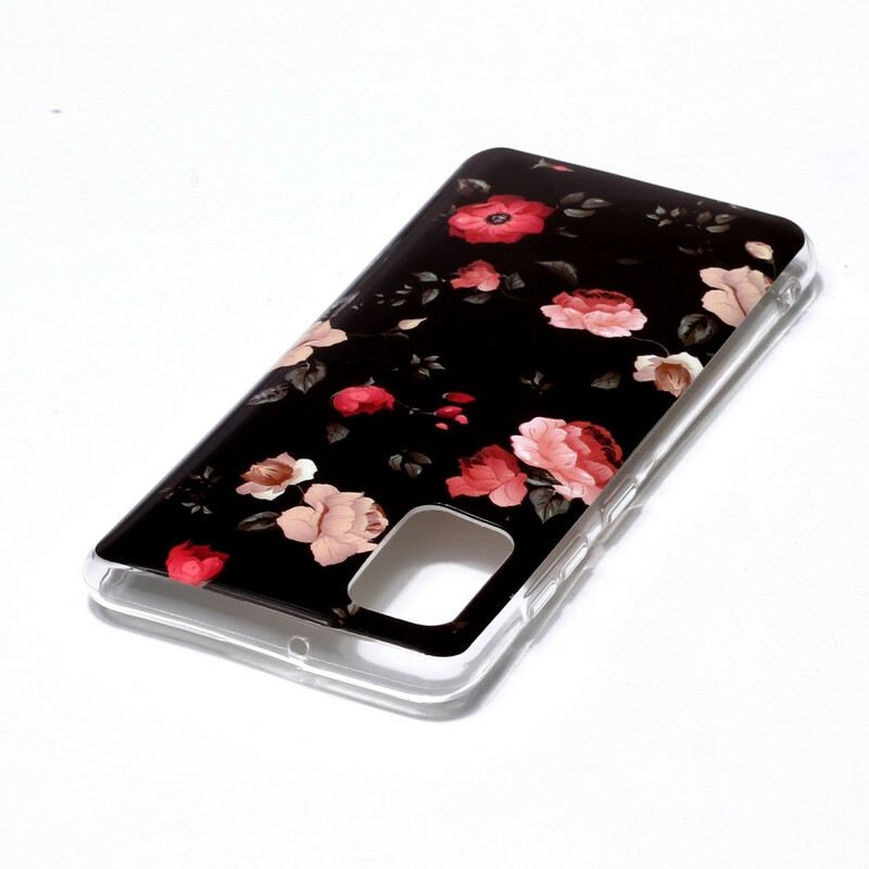 Maskica Samsung Galaxy A41 Fluorescentna Cvjetna Serija