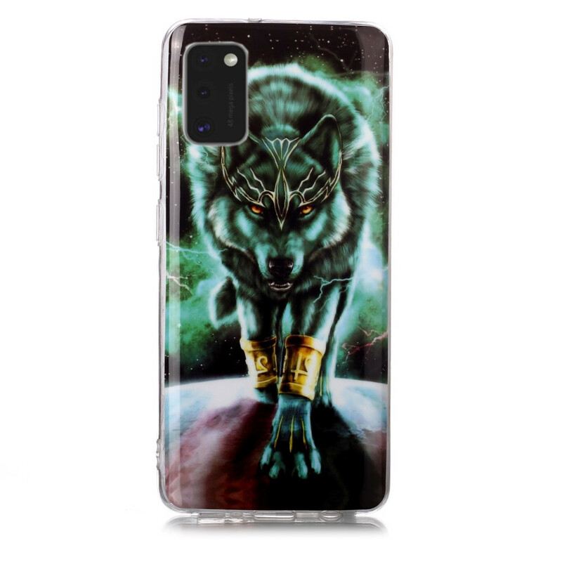Maskica Samsung Galaxy A41 Fluorescentna Vučja Serija