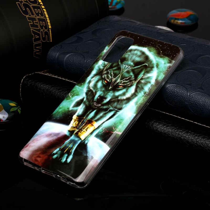 Maskica Samsung Galaxy A41 Fluorescentna Vučja Serija