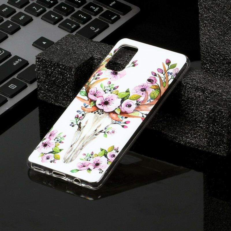 Maskica Samsung Galaxy A41 Fluorescentni Cvjetni Los
