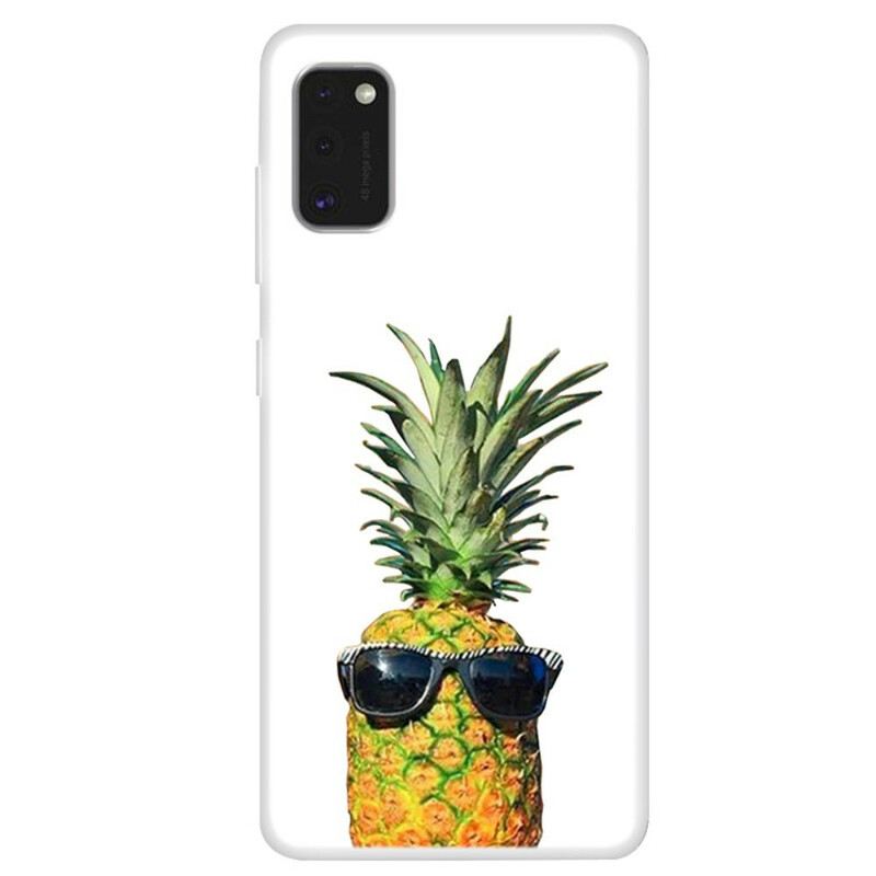 Maskica Samsung Galaxy A41 Prozirni Ananas S Naočalama