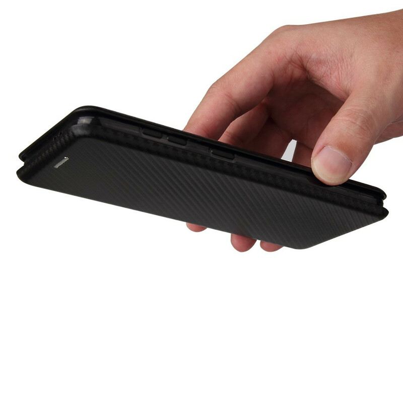 Flip Futrola Samsung Galaxy S21 5G Kožna Futrola Karbonska Vlakna