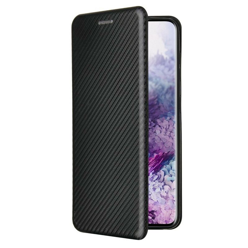 Flip Futrola Samsung Galaxy S21 5G Kožna Futrola Karbonska Vlakna