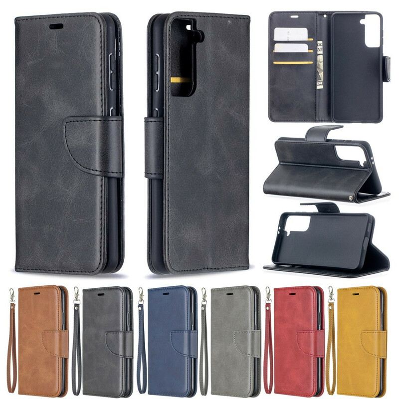 Futrola Samsung Galaxy S21 5G Flip Futrola Glatki Kosi Režanj