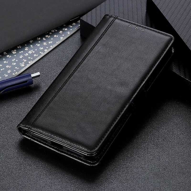 Kožna Futrola Samsung Galaxy S21 5G Stilska Kožna Elegancija