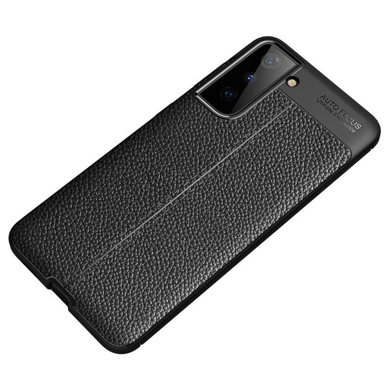 Maskica Samsung Galaxy S21 5G Efekt Dvostruke Linije Litchi Kože