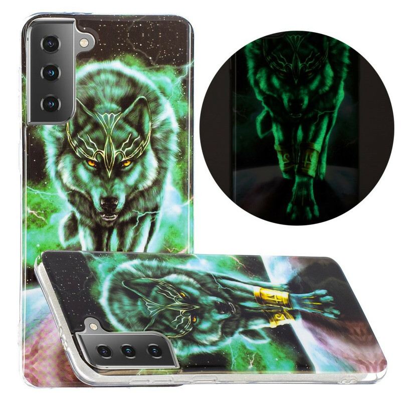Maskica Samsung Galaxy S21 5G Fluorescentna Vučja Serija