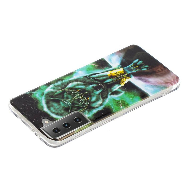 Maskica Samsung Galaxy S21 5G Fluorescentna Vučja Serija