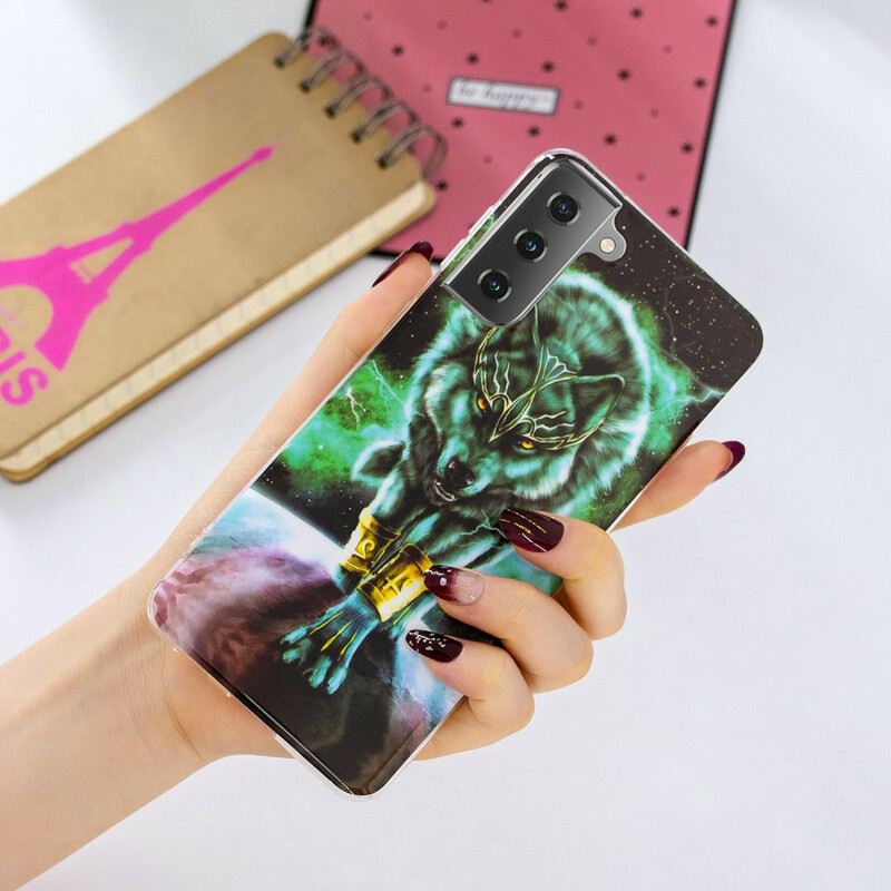 Maskica Samsung Galaxy S21 5G Fluorescentna Vučja Serija