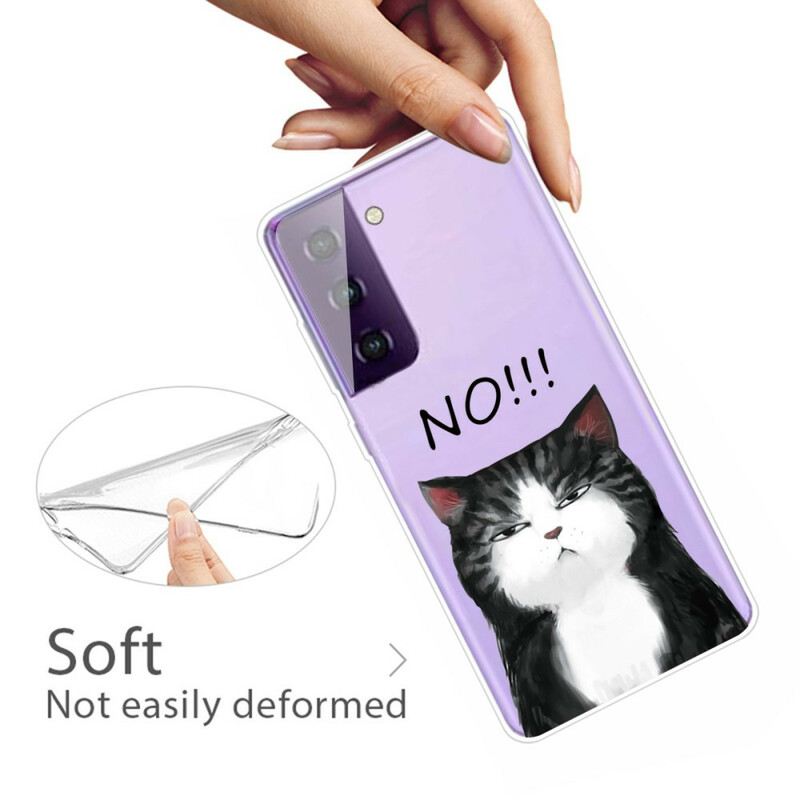 Maskica Samsung Galaxy S21 5G Mačka Koja Kaže Ne