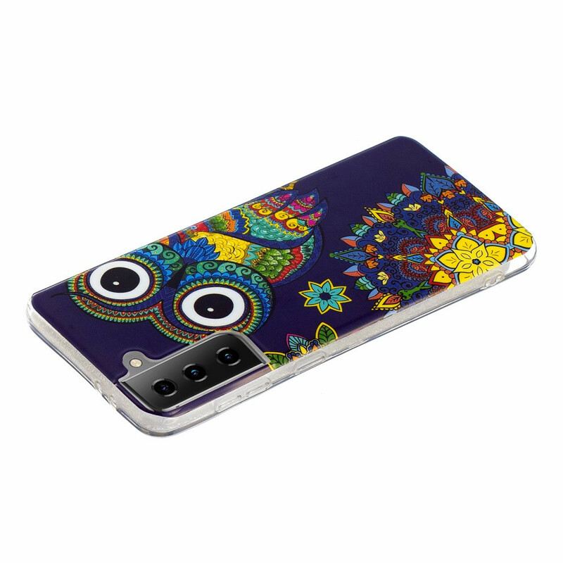 Maskica Samsung Galaxy S21 5G Mandala Fluorescentne Sove