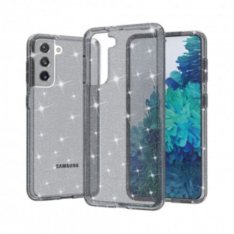 Maskica Samsung Galaxy S21 5G Prozirne Šljokice