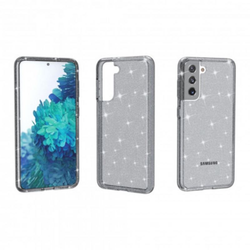 Maskica Samsung Galaxy S21 5G Prozirne Šljokice