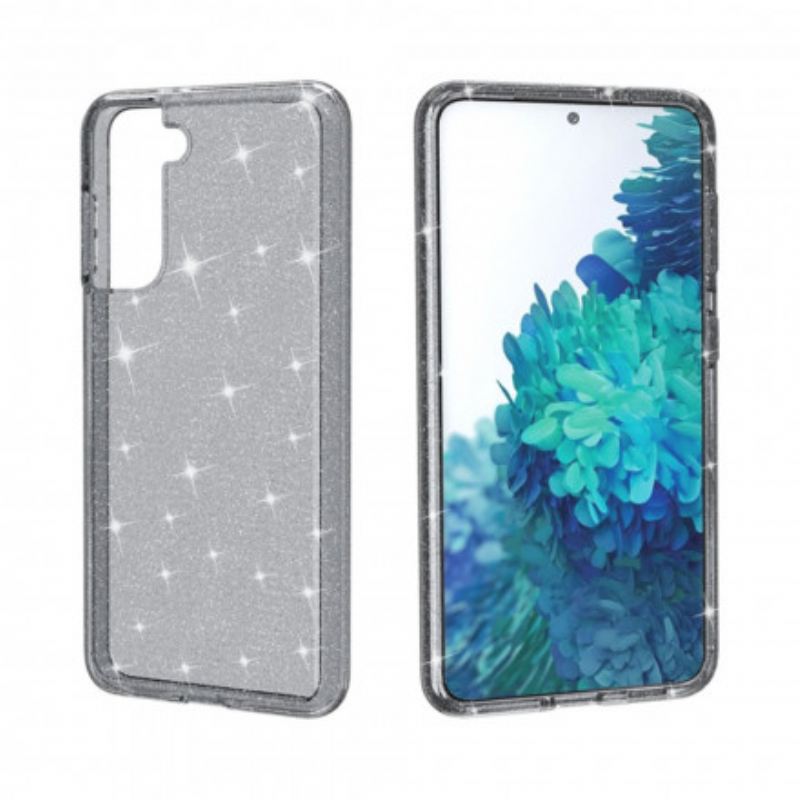 Maskica Samsung Galaxy S21 5G Prozirne Šljokice