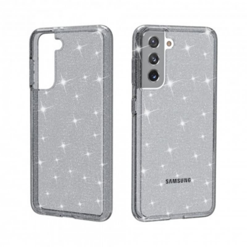 Maskica Samsung Galaxy S21 5G Prozirne Šljokice