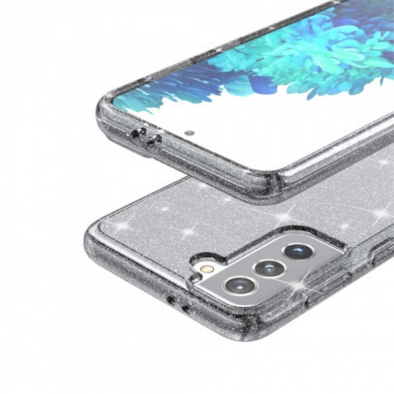 Maskica Samsung Galaxy S21 5G Prozirne Šljokice