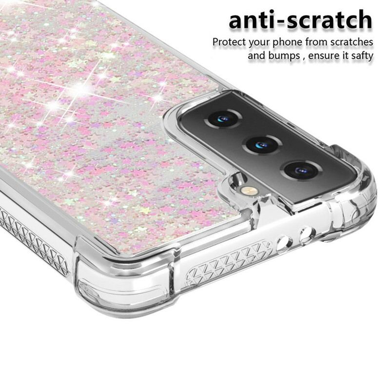 Maskica Samsung Galaxy S21 5G Želje Šljokice