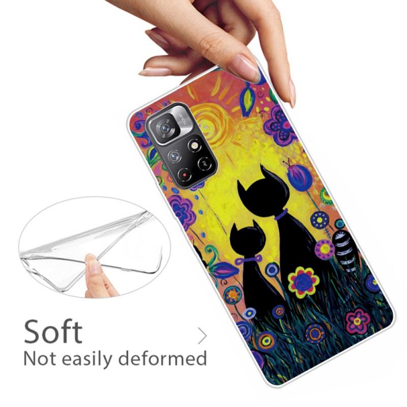 Maskica Poco M4 Pro 5G Crtani Mačak