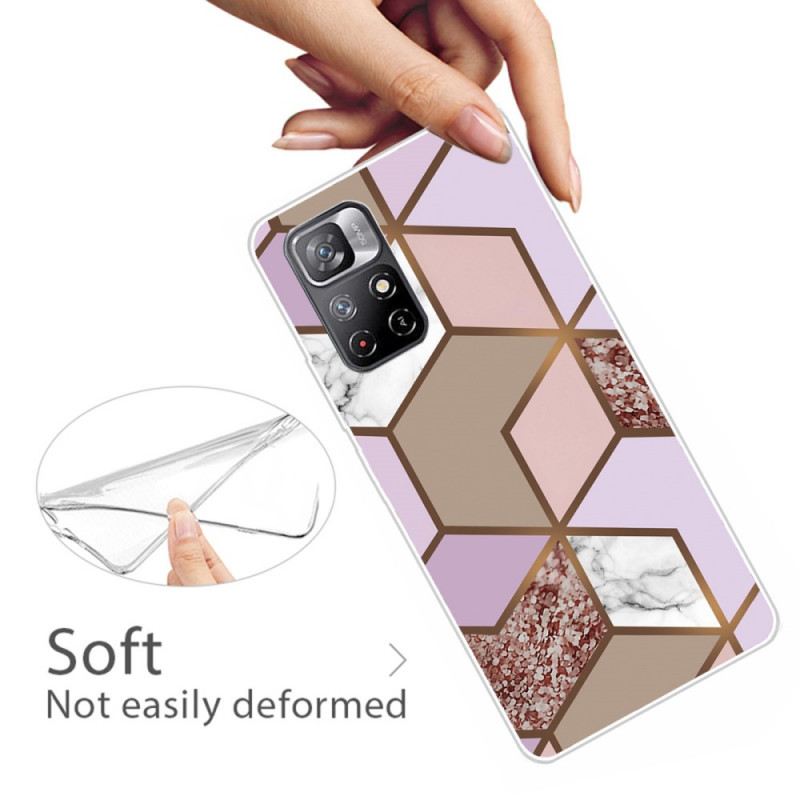Maskica Poco M4 Pro 5G Geometrija Mramora