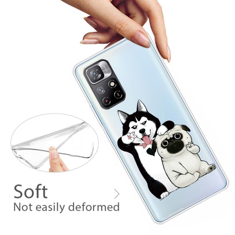 Maskica Poco M4 Pro 5G Smiješni Psi