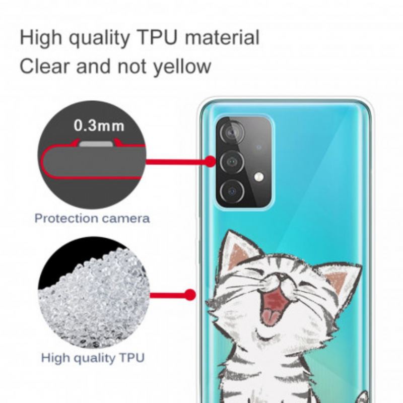 Maskica Samsung Galaxy A52 4G / A52 5G / A52s 5G Slatka Mačka
