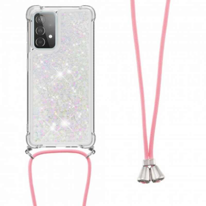 Maskica Samsung Galaxy A52 4G / A52 5G / A52s 5G Šljokice S Uzicom