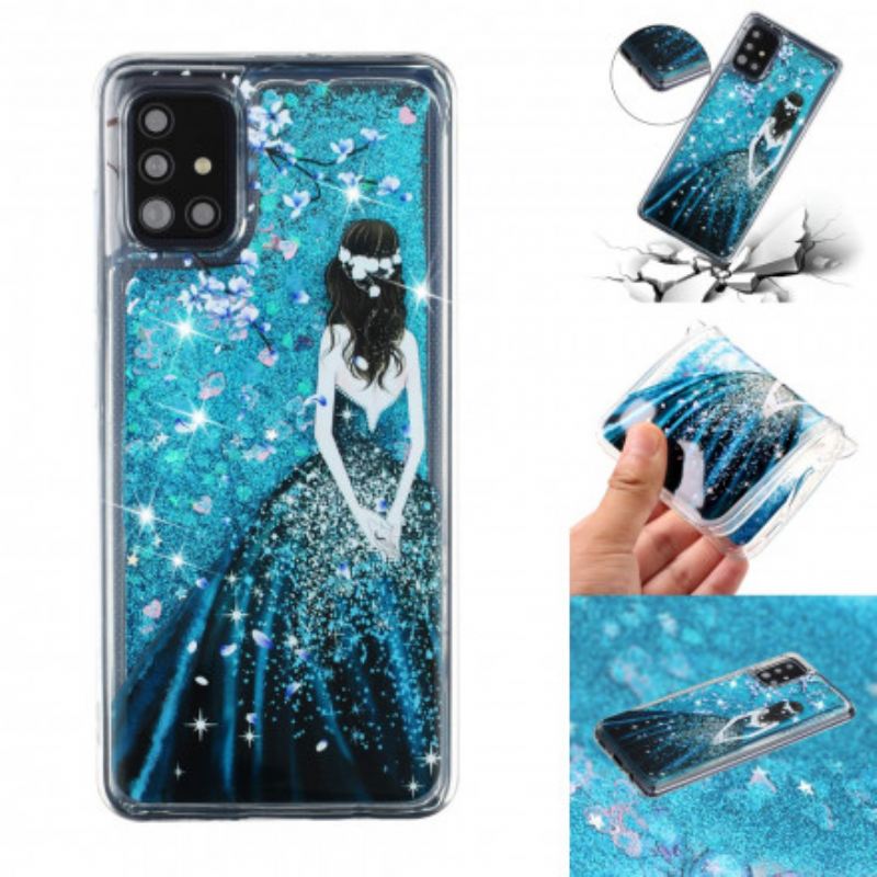 Maskica Samsung Galaxy A52 4G / A52 5G / A52s 5G Žena Šljokice