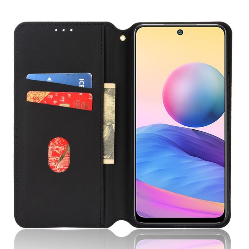 Flip Futrola Xiaomi Redmi 10 Kožna Futrola Efekt Dijamantne Kože