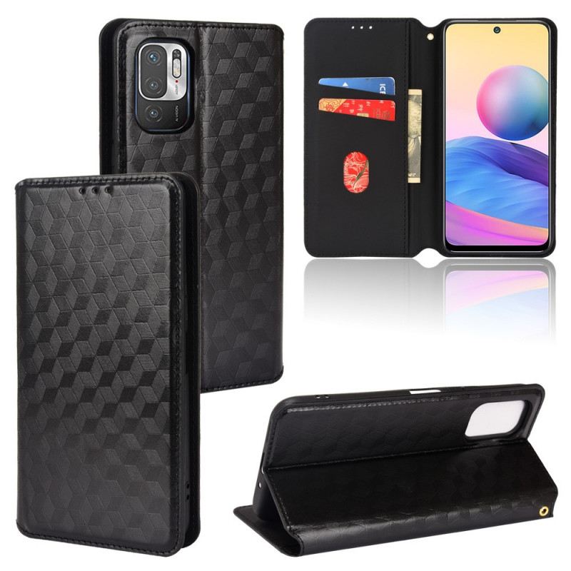 Flip Futrola Xiaomi Redmi 10 Kožna Futrola Efekt Dijamantne Kože