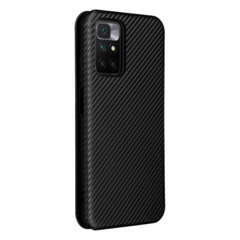 Flip Futrola Xiaomi Redmi 10 Kožna Futrola Karbonski Silikon U Boji