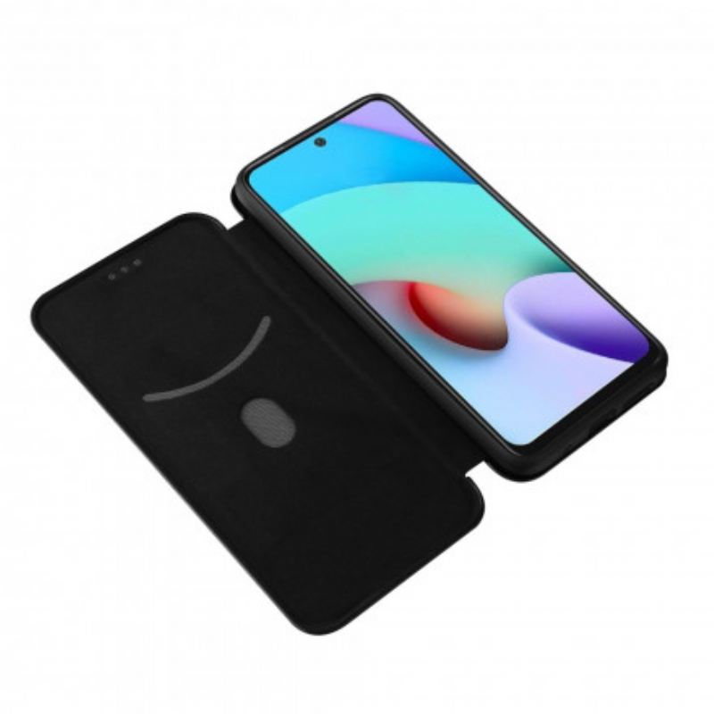 Flip Futrola Xiaomi Redmi 10 Kožna Futrola Karbonski Silikon U Boji