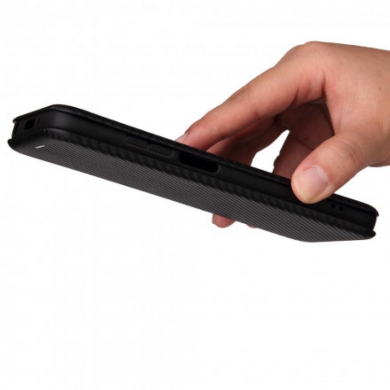 Flip Futrola Xiaomi Redmi 10 Kožna Futrola Karbonski Silikon U Boji