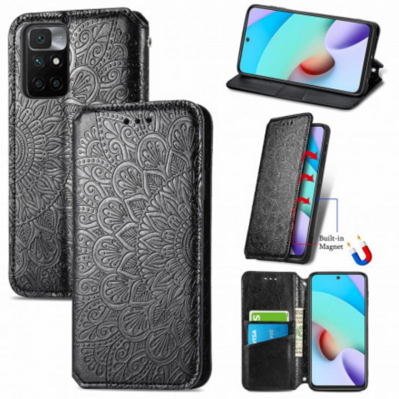 Flip Futrola Xiaomi Redmi 10 Kožna Futrola Mandala