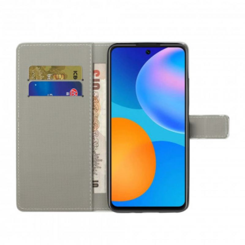 Futrola Xiaomi Redmi 10 Plavi Leptir S Remenom