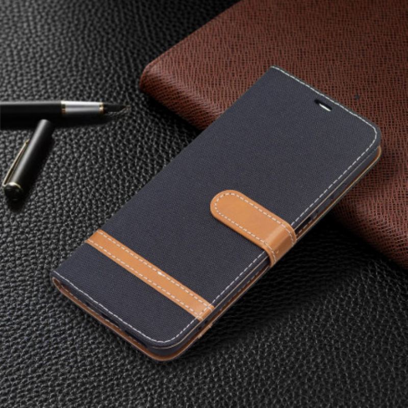 Futrola Xiaomi Redmi 10 Remen S Efektom Tkanine I Kože