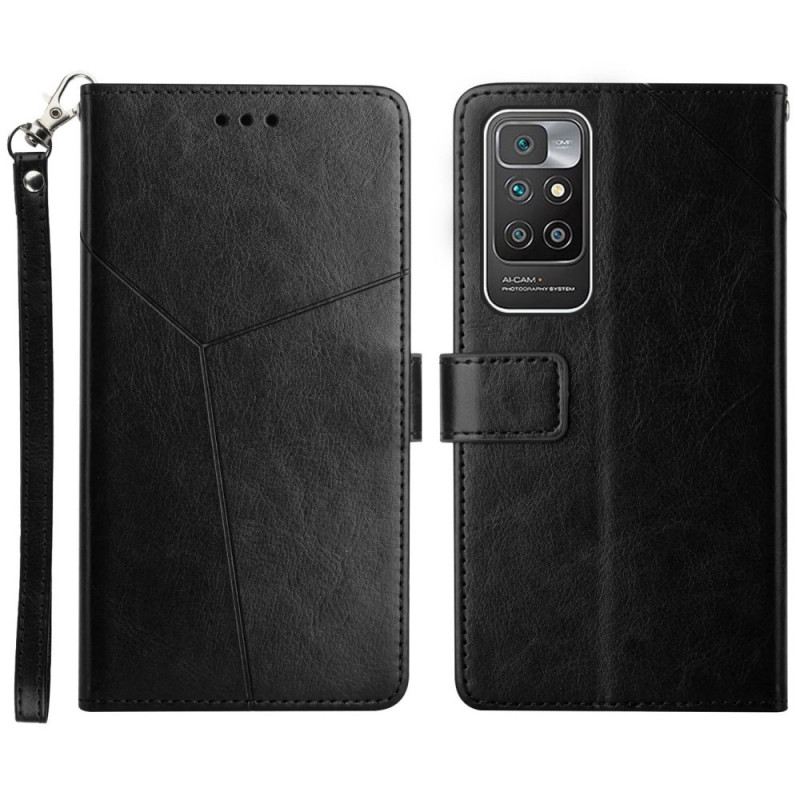 Futrola Xiaomi Redmi 10 Stilski Kožni Geo Y Dizajn