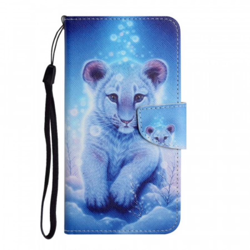 Kožna Futrola Xiaomi Redmi 10 Snježni Tigar