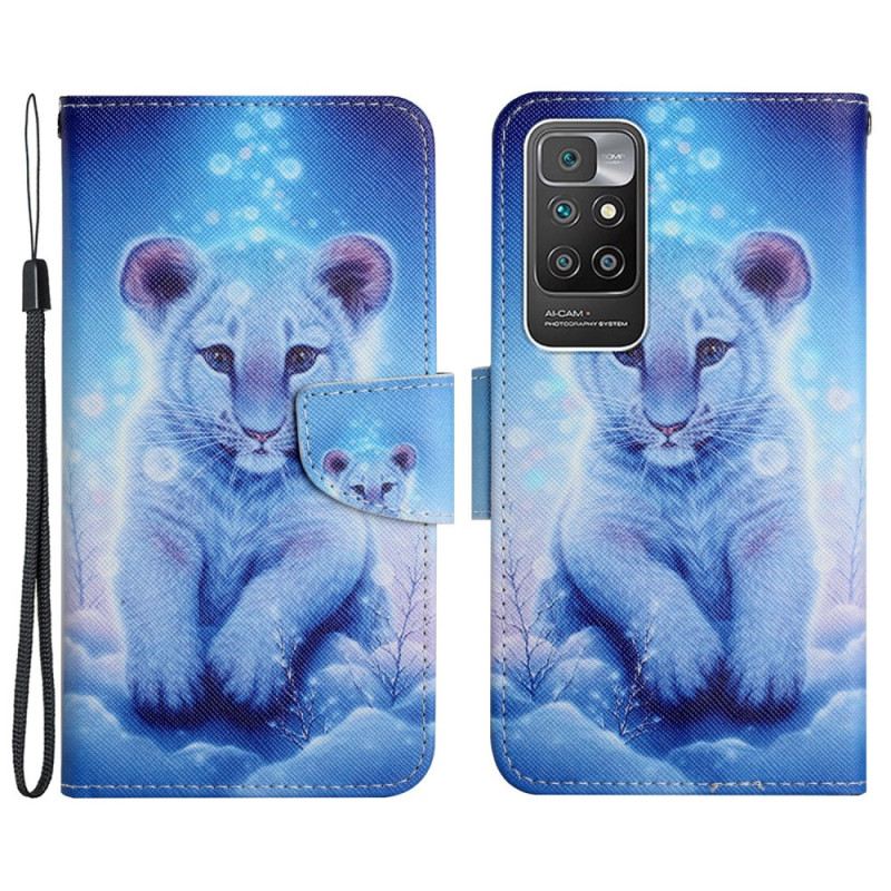 Kožna Futrola Xiaomi Redmi 10 Snježni Tigar