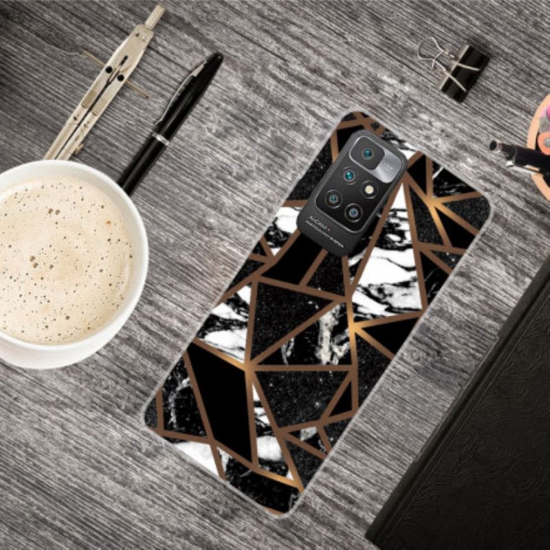 Maskica Xiaomi Redmi 10 Geometrija Mramora