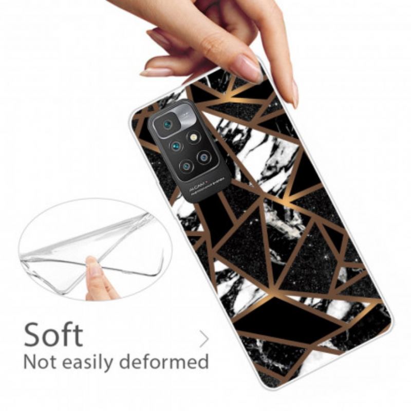Maskica Xiaomi Redmi 10 Geometrija Mramora