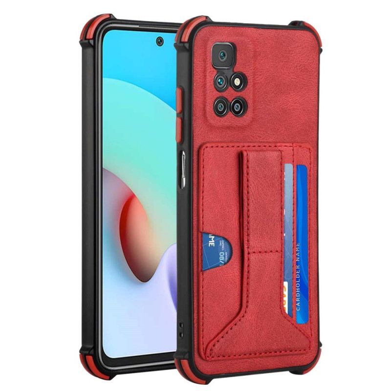 Maskica Xiaomi Redmi 10 Kožni Stalak I Držač Za Kartice